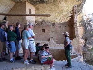 Tour group at Balcony House image