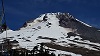Looking up at the Mount Hood summit